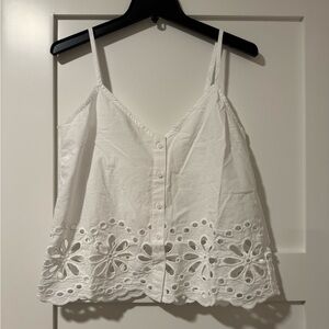 Splendid Emma Eyelet Top